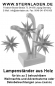 Preview: Lampenständer aus Holz für 13 bis 20 cm Sterne